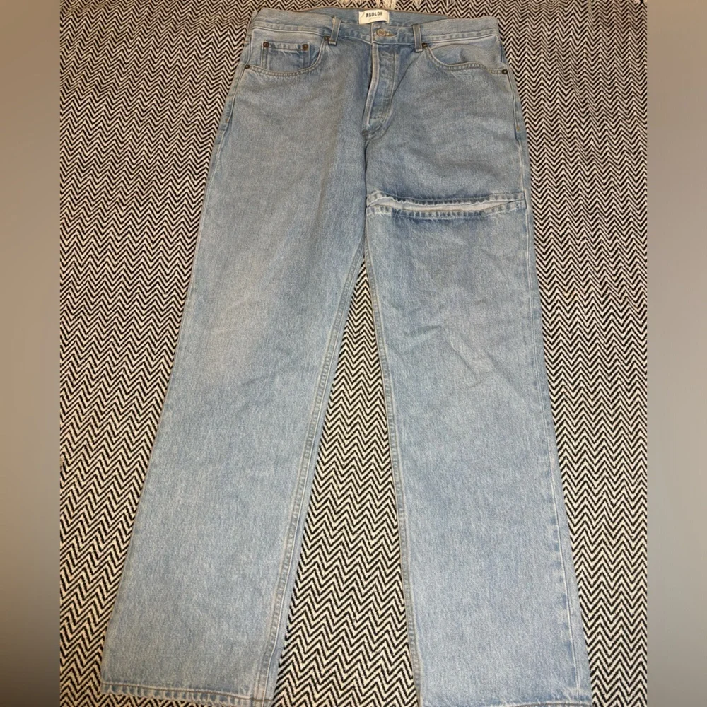 AGOLDE | Lana Slice Jeans Straight Leg Mid Rise | Sz 30 | NWOT - Picture 6 of 9